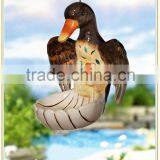 Handmade Hanging Ceramic Solar Swan Garden Lights Ornaments