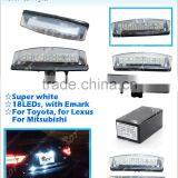 2x White Error Free LED License Plate Lamps For Lexus IS GS ES RX for Toyota for Prius thumbnail-6