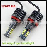 120w H8 c Ree Angel Eye Led Marker for Bmw E93 Car Accessory Led Angel Eyes h8 120w for Bmw E60 E61e87 12v Led Headlight