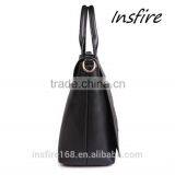 2016 Woman PU Leather Bags Black New Design Fashion Handbag thumbnail-3