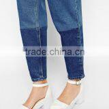 Lady High Rise Color Block Jeans thumbnail-2