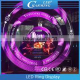led specail shape 3D effect ring display for club stage backdrop in hot selling