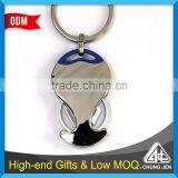 Souvenir Shiny Effect Particular Shape Euro Coin Keychain thumbnail-1