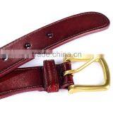Golf Belt Cowhide Leather 100% Hand Stitching Needlepoint Belt thumbnail-6