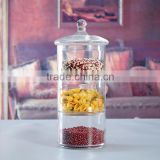 Elegant 3 tier glass jar glass Candy Jars Wholesale