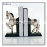 Polyresin Wood Finidh Horse Cute Bookends Animal Bookends thumbnail-2