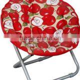 Folding round outdoor moon chairs,folding aluminum sling beach chair