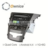 Ownice C180 Cortex A9 Android 4.4 up to android 5.1 car Stereo for korando 2014 support 3G GPS