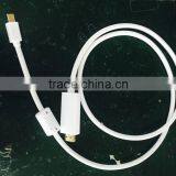 1m Full HD Mini Displayport to HDMIcable With Audio White Color