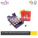 2016 Hot Sale Handmade High Quality Custom Fancy Luxury Chocolate Box With Paper Divider thumbnail-3
