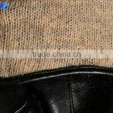Factory Custom Wool Lined Ladies Black Tight Sheepskin Leather Touch Gloves thumbnail-2