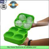 OEM Factory Price Novelty Silicone Ice Sphere Mold With 4*6.5cm Ball Capacity thumbnail-2