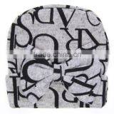New Xmas Neonatal Baptism Cap Owl Stars Baby Hat Keep Warm Double Layer Beanie Hats Bow Knitted Cotton Caps thumbnail-4