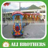 Albaba fr Outdoor Kids Amusement Rides Track Train for Sale thumbnail-1