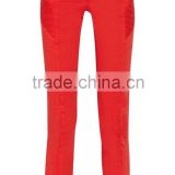 hot sale Red custom fashion slim fit denim jeans skinny custom biker denim jeans