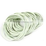 Size 18 Durable Wide Flat Solid White Color Natural Rubber Band For Money , Unbreakable Elastic Silicone Rubber Band Wholesale