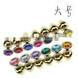 Big Size Fancy Adult Sex Toy Steel M&F Screw Vibrating Stainless Butt Plug thumbnail-1