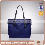 CC1049A-New Arrival Women Fashion Hot Sale Saffiano PU Nylon Shopper Bags 2016