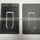 RFID Function Carbon Fiber Wallet Hard Carbon Fiber Card Holder thumbnail-5