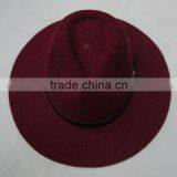 Women Acrylic Red Winter Hat thumbnail-1