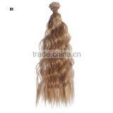 White Curly Wavy Hairpiece Hair Extension for Diy Doll Wig thumbnail-4