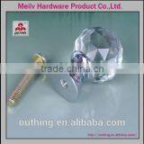 Kitchen and Bathroom Cabinet Furniture High Quality Fancy Chrome Base Glass Crystal Knobs thumbnail-2