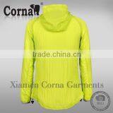 New Arrival Yarn Dyed Zipper-up Woven 100% pa Women Apple Green Sun Protective Clothing Outdoor Wear thumbnail-2