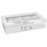 Hotsale Wooden 4 Grids Tea Bag Storage Box thumbnail-3