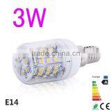 Hotsale 3W E14 Led Corn Light 48pcs SMD3528