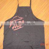 Coffee Shop Wholesale Bar Waiter Black Pizza Hut Apron With Silk Printing Logo thumbnail-6