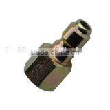 1/8-3/4" Straigt Hydraulic Quick Zinced Steel Plug thumbnail-1
