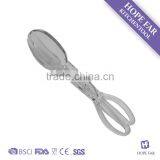 0600056 Transparent Red Color Plastic Salad Tong thumbnail-3