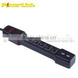 H50164 6 outlet Power Strip With 2 USB Outlets Power adapter US Plug Charging For Phone/Pad/MP4