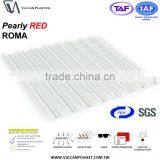 Translucent Polycarbonate Corrugated ROMA Sheet Ideal for Plants(Pearly RED ROMA) thumbnail-4