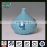 Flower Pattern Ceramic Chinese Vases Blue thumbnail-1