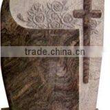 Pink Granite Heart Shaped Cemetery Headstones thumbnail-6