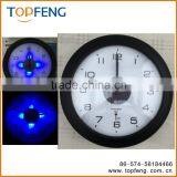 Light sensor wall clock /RC-movment light sensor wall clock/night light wall clock