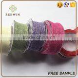Cheap Wholesale Polyester 100%Linen for Gift Ribbon thumbnail-1