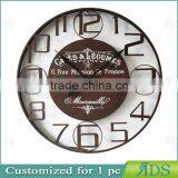 Big Antique Black Factory Wall Clock thumbnail-3