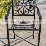 cast aluminum bar stool outdoor bar stool with high leg metal chair