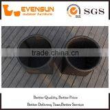 Garden Flat Wicker Hamper Box Outdoor Rattan Storage Furniture thumbnail-4