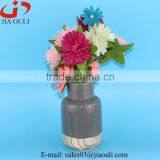 BSCI Audit Factory Price NEW Design Wood Grain Modern Ceramic Vase thumbnail-3