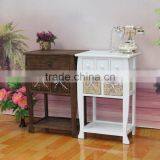 Wicker Wooden Furniture With 4 Drawers Willow Cabinet CN thumbnail-6