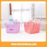 Cute Storage Basket Colors Plastic Storage Basket Smile Face Basket thumbnail-3