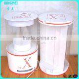 KM-AP41 High Quality Clear Acrylic Rotating Showcase,LED Display Showcase,acrylic Display Case With Lock and Key thumbnail-3