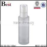 China Hot Products Frosted 30ml Glass Bottle White pp Pump for Cosmetic Lotion Wholeseale thumbnail-4