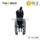 Topmedi Manual Hospital Chair Steel Wheelchair for Handicapped Person thumbnail-4