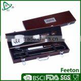 3pcs High Quality BBQ Set With Wooden Case thumbnail-1