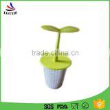 Fashion Food Garde Eco-friendly Non-toxic Silicone Tea Infuser ,Leaf Type Tea Filter. thumbnail-1