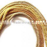 Gold Polyester Triple-Strand Cord